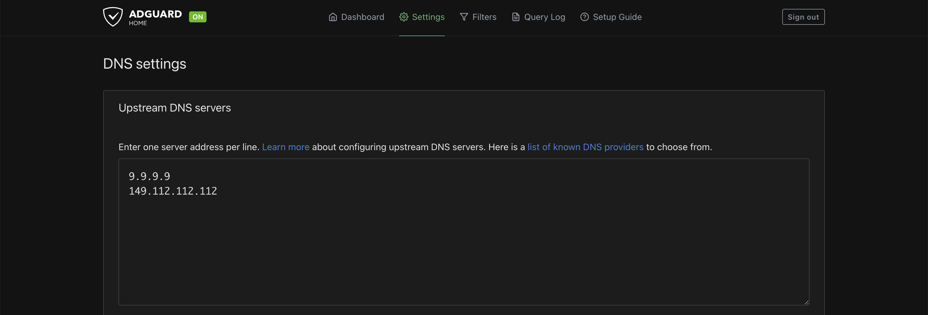 DNS Settings