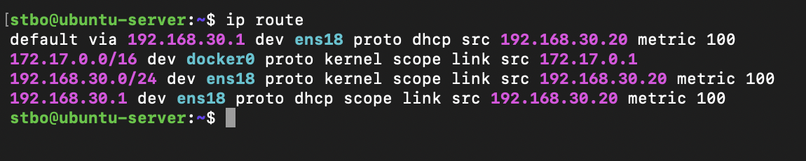 Ubuntu Network Routing