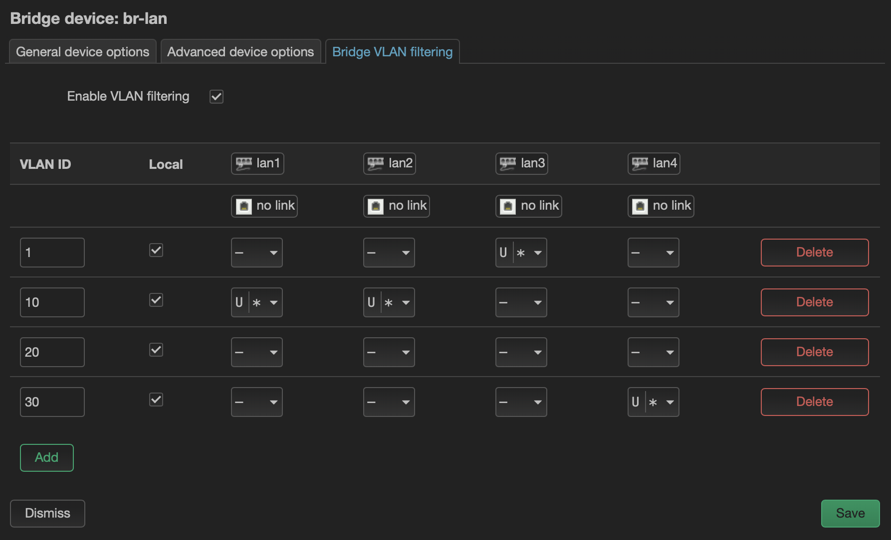 VLAN Filtering